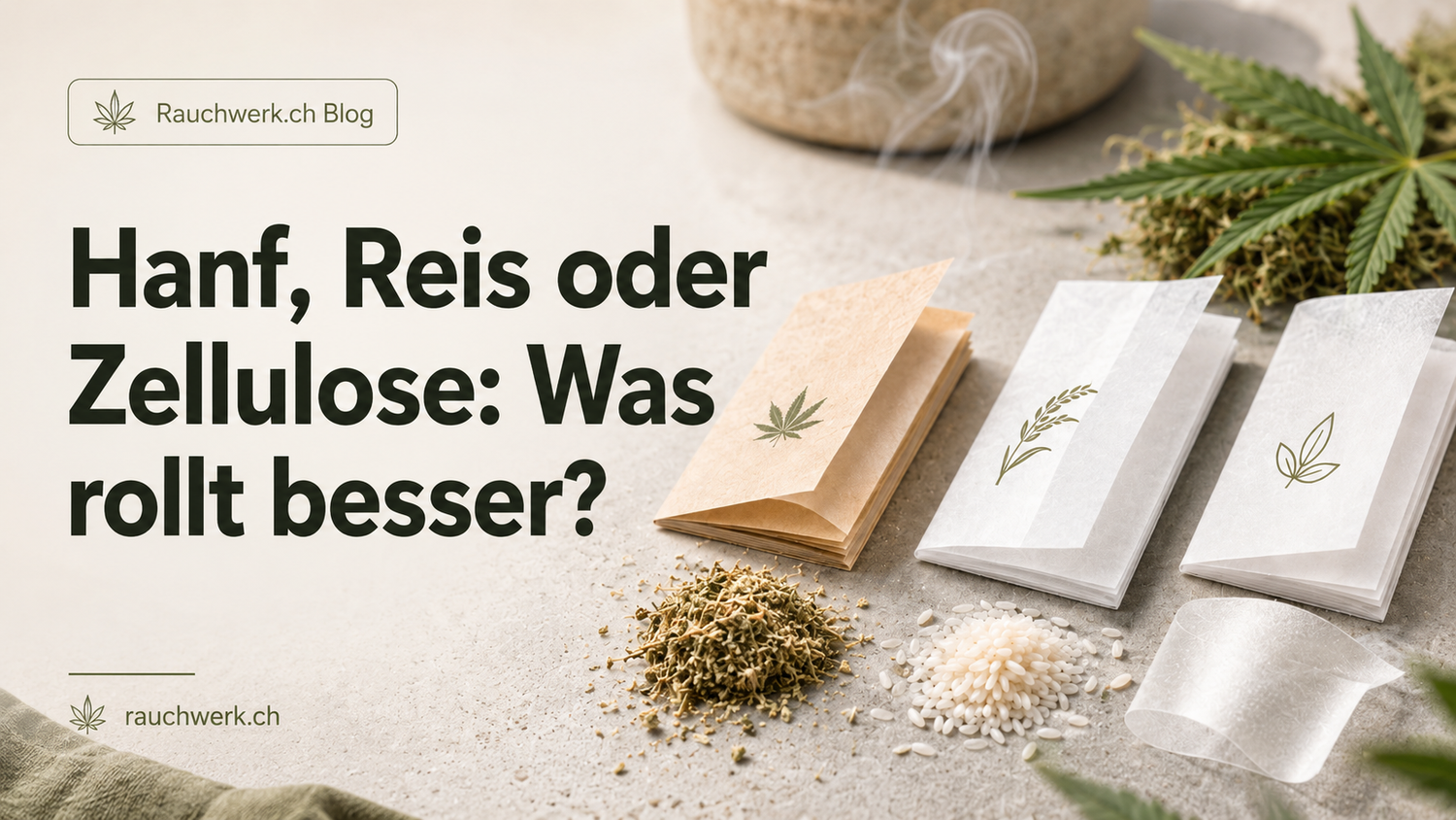 Hanf, Reis oder Zellulose: Was rollt besser?