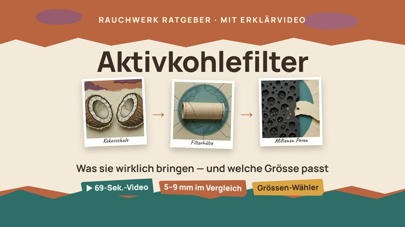 Aktivkohlefilter Ratgeber mit Erklärvideo – von der Kokosschale zur Filterhülse – Rauchwerk