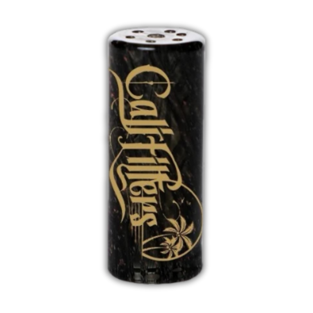 CaliFilters - Spiral Glass Tip - Black Beauty - 7 Loch - 10mm - 1 Stück