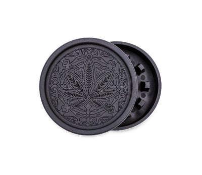 FireFlow Hemp Grinder «Trance Leaf» 5.5 cm 2-teilig (8 Stk.)