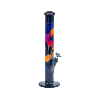 FIRE-FLOW x Black Leaf - Glas Bong - Leaves 37-3 - 51mm - 40cm