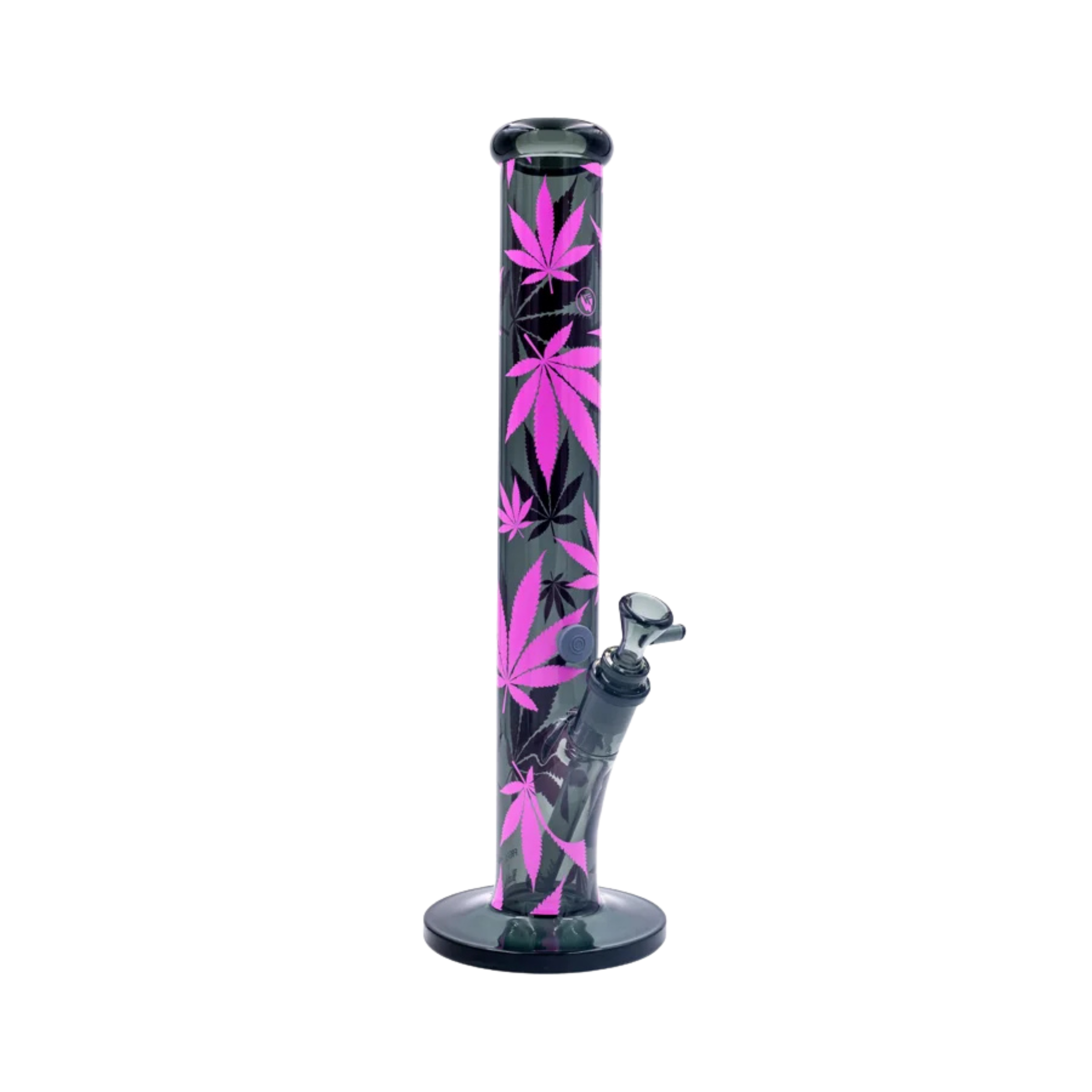 FIRE-FLOW x Black Leaf - Glas Bong - Leaves Pink - 51mm - 40cm