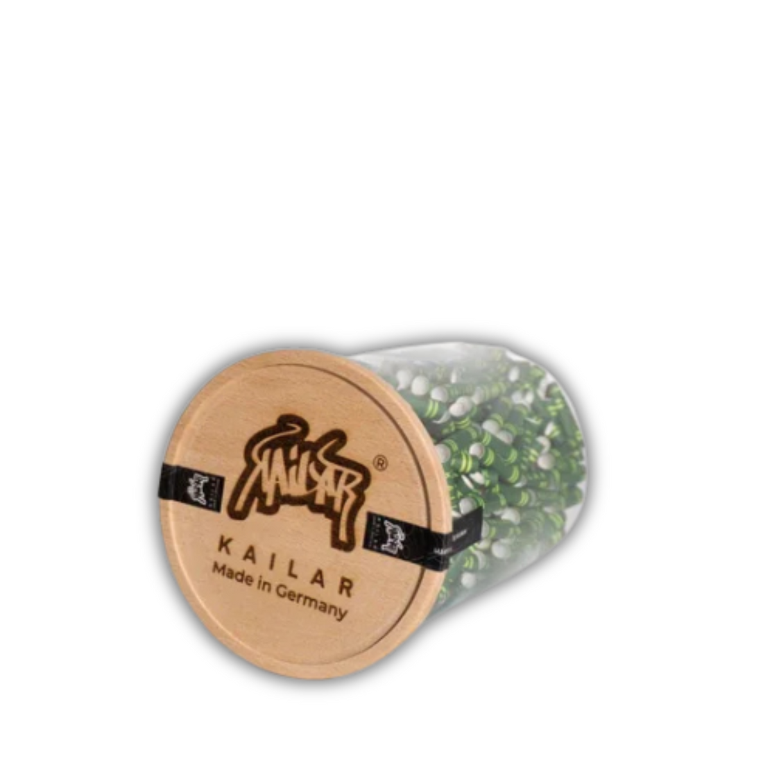 Kailar - 500er Glas Cellulose Aktivkohlefilter - Green
