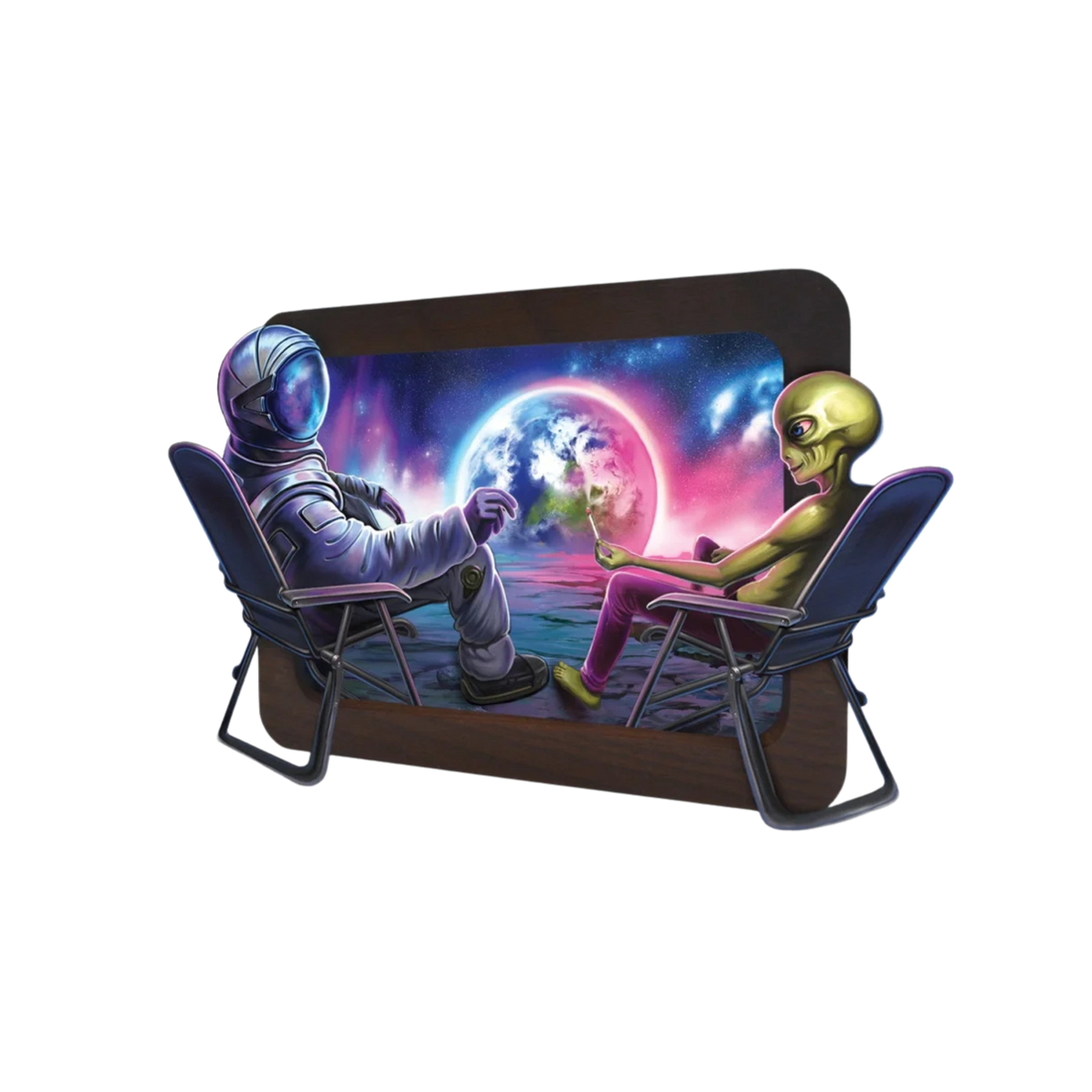 V Syndicate - Vassoio per rollare in legno 3D - 30 x 18 cm - Blunt Orbit