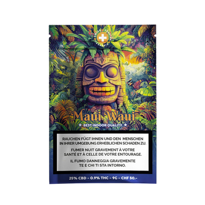 High Level Genetics - Maui Waui - Indoor CBD Blüten - 9g