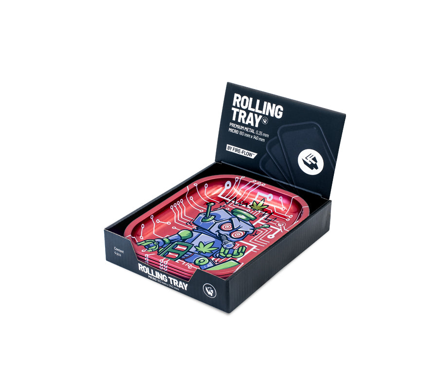 FireFlow Rolling Tray S «420 Robot 3/4» 14 × 18 cm (4 Stk.)