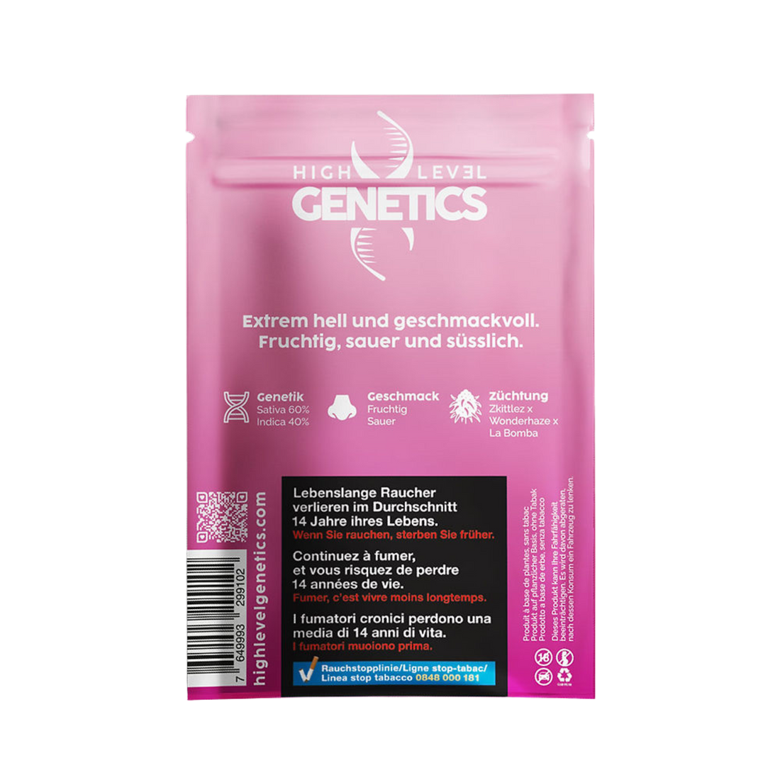 High Level Genetics - Zkittlez - Fiori di CBD da interno - 2 g