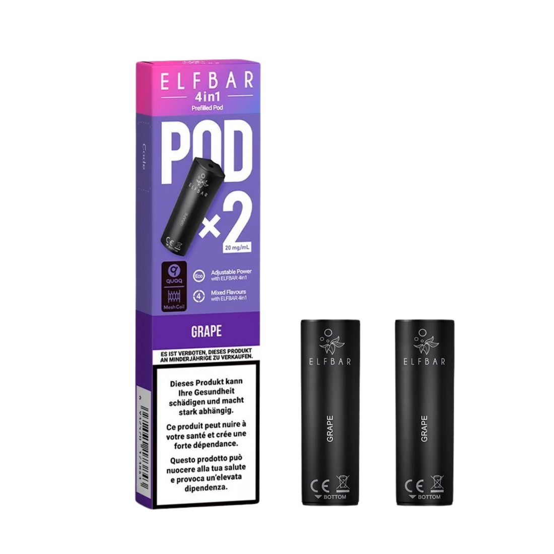 Elf Bar - 4in1 Pod - 2 x 2ml - Grape