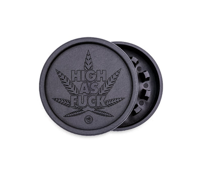 FireFlow Hemp Grinder «High as Fuck» 5.5 cm 2-teilig (8 Stk.)