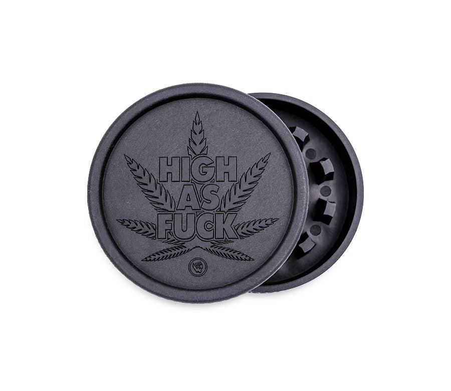 FireFlow Hemp Grinder «High as Fuck» 5.5 cm 2-teilig (8 Stk.)