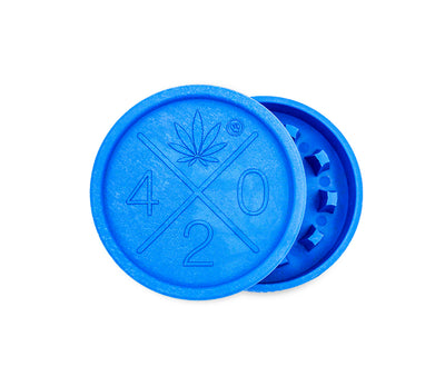FireFlow Hemp Grinder «420 Logo» 5.5 cm 2-teilig (8 Stk.)