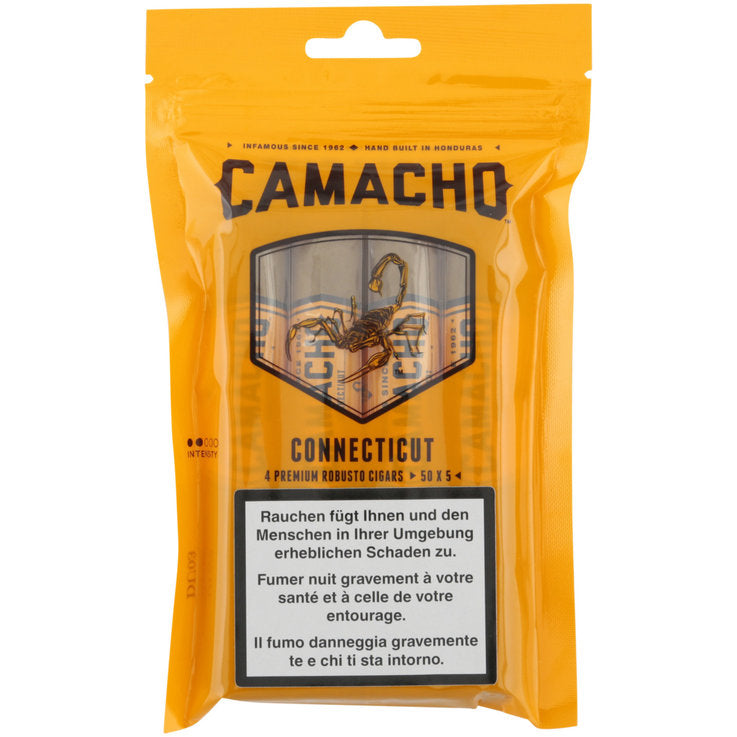 Camacho Connecticut Robusto Fresh Pack (4 Stk.)