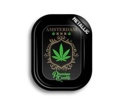 FireFlow Rolling Tray S «Adam Leaf Gold» 14 × 18 cm (4 Stk.)