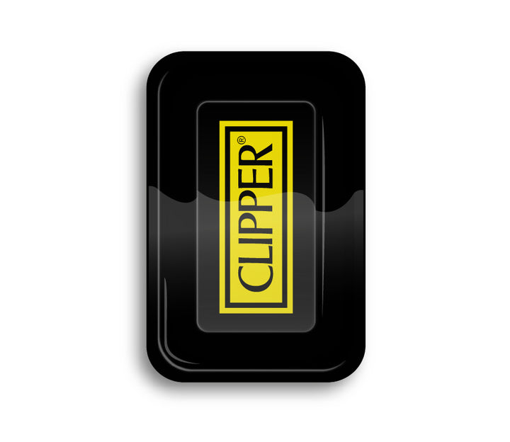 Schwarze FireFlow Mischschale mit grossem gelbem Clipper Logo in der Mitte