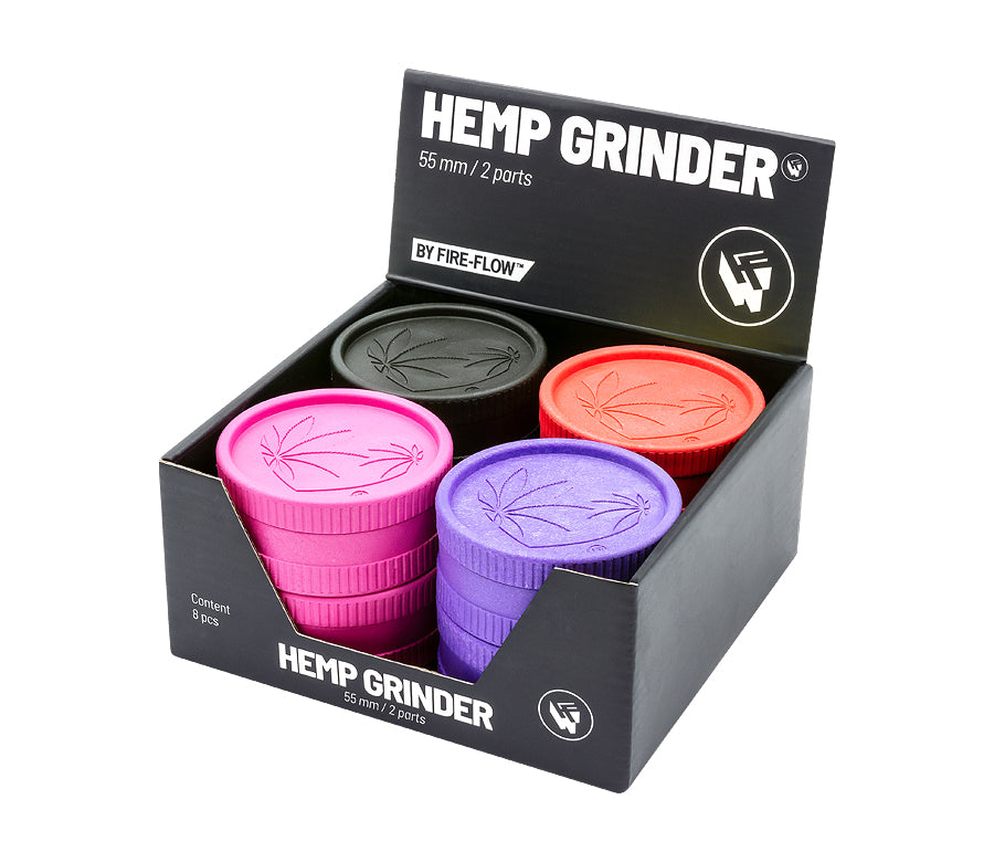 FireFlow Hemp Grinder «420 Heart» 5.5 cm 2-teilig (8 Stk.)
