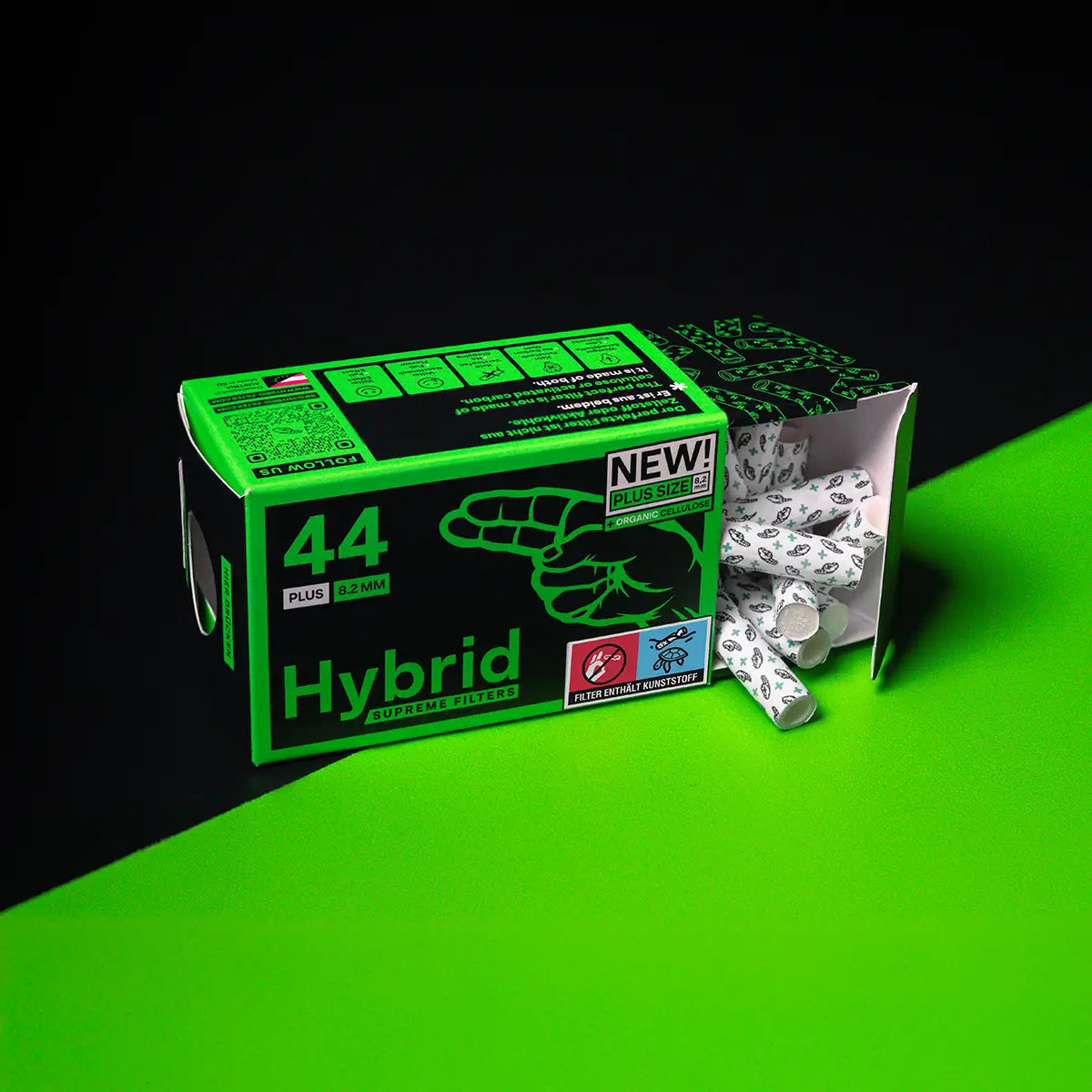 Hybrid Supreme - Aktivkohlefilter - Plus Size - Display - 8 x 44 Stück
