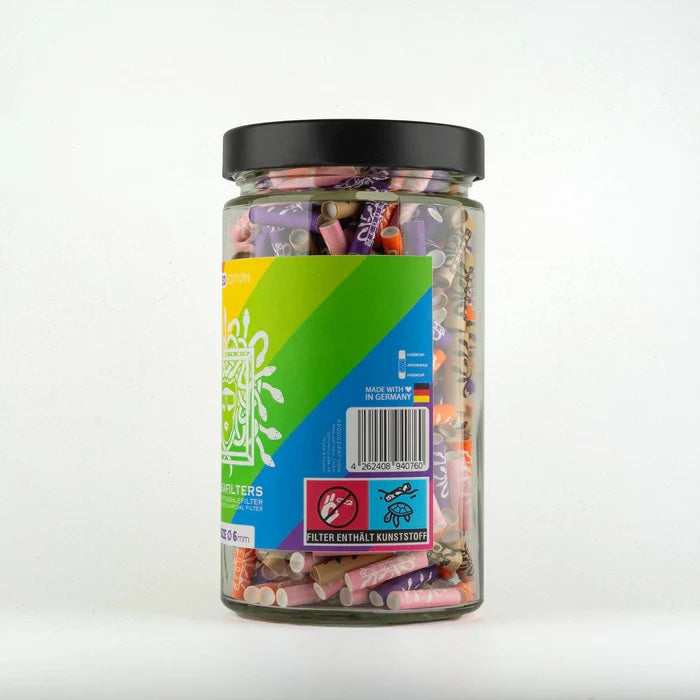 MedusaFilters 420er Glas Rückseite mit Barcode und Made in Germany Hinweis
