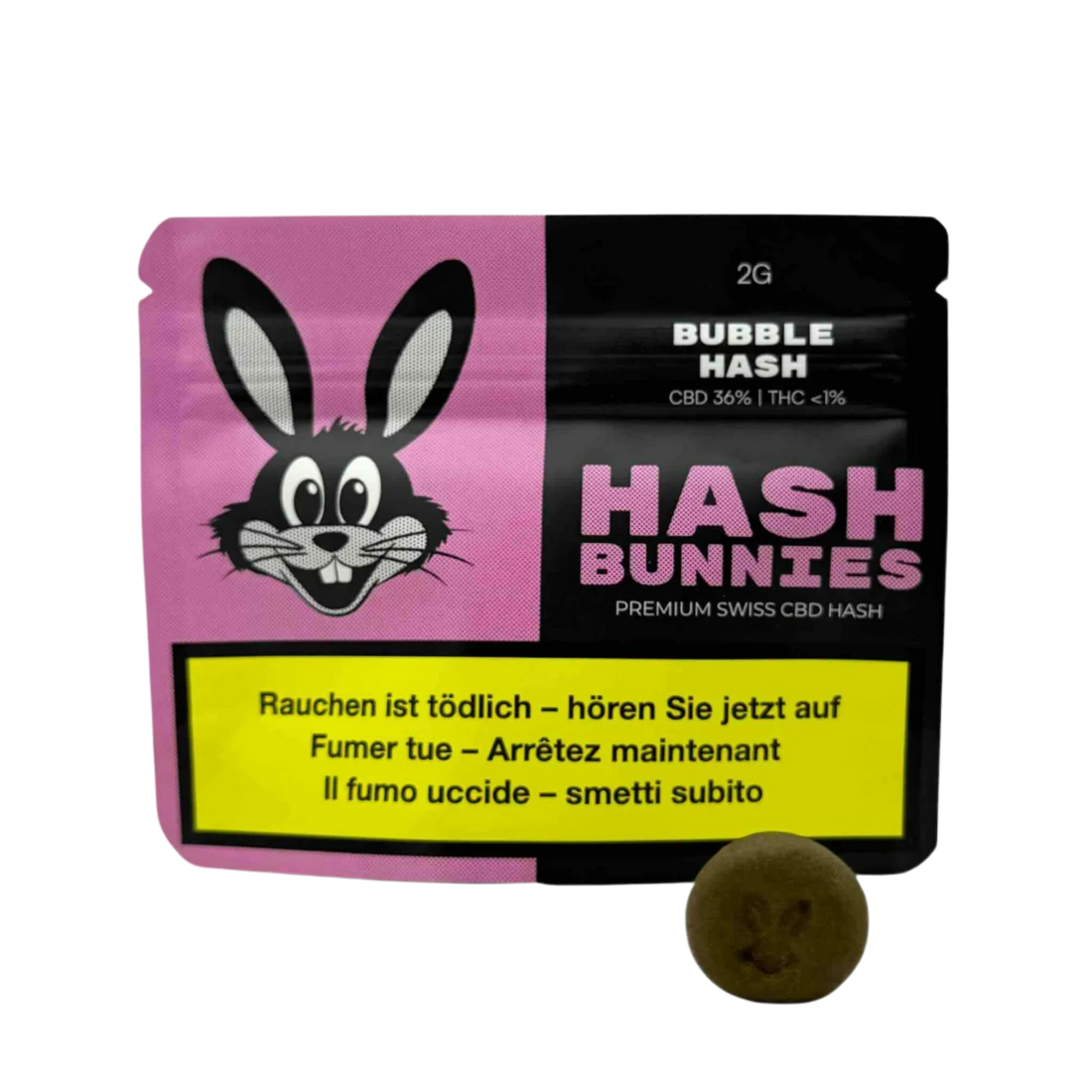 Hash Bunnies - Hashish CBD svizzero premium - Bubble Hash - 2 g