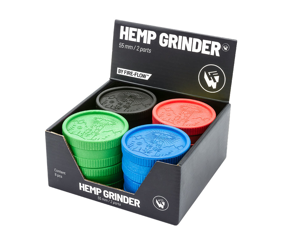 FireFlow Hemp Grinder «420 Alien» 5.5 cm 2-teilig (8 Stk.)