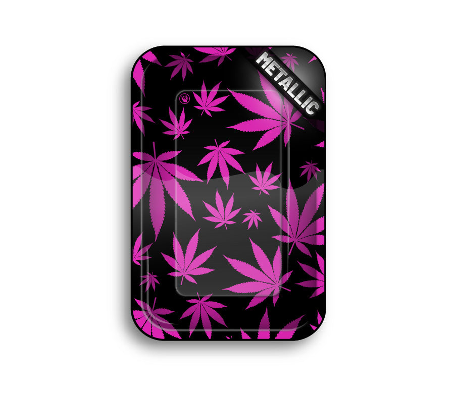 FireFlow Rolling Tray M «Leaves Pink» 27.5 × 17.5 cm (4 Stk.)