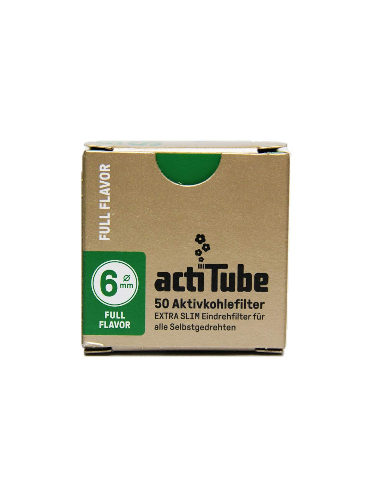 actiTube Full-Flavor Aktivkohlefilter Extra Slim, 50 Stück