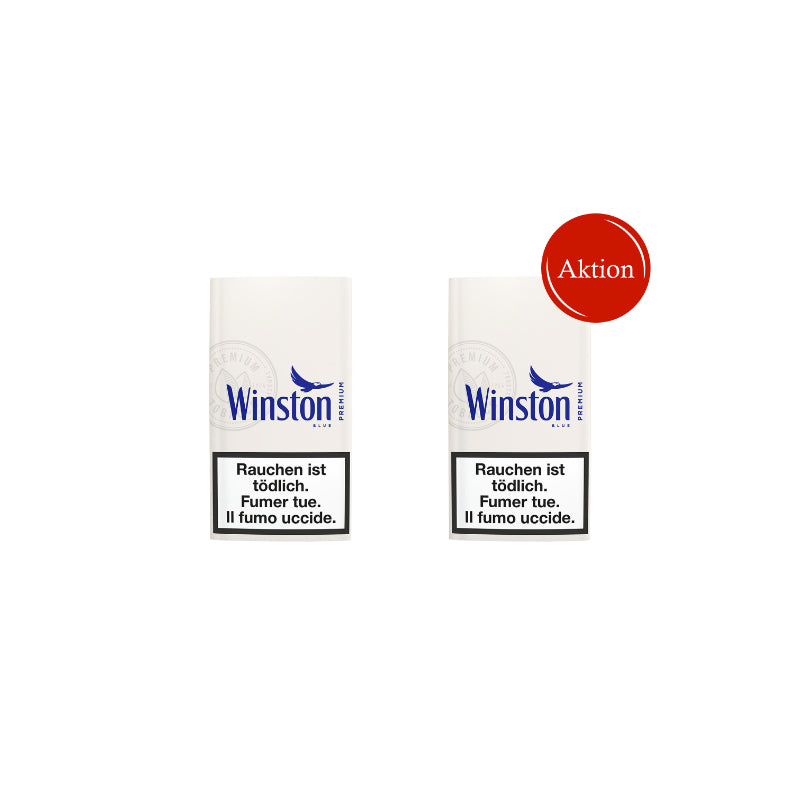 Winston Blue Drehtabak, Aktion mit 2 Beuteln à 250 g