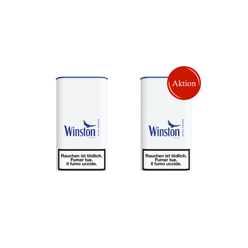 Winston Blue Extra Volumen Volumentabak, Dose, 2 x 85 g