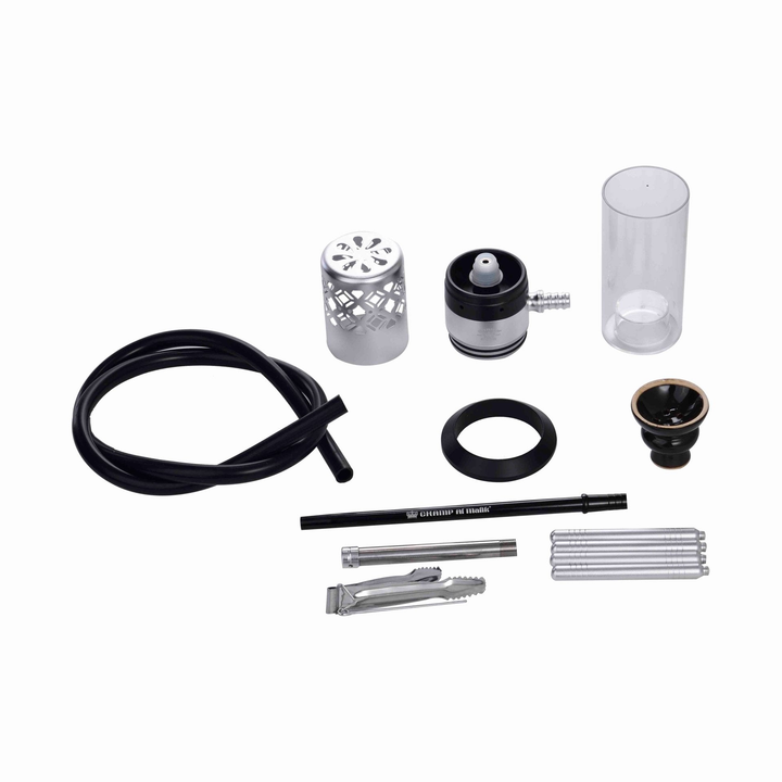 Shisha Sefrou Black / Silver - 280mm - schwarz / silber kaufen bei rauchwerk.ch