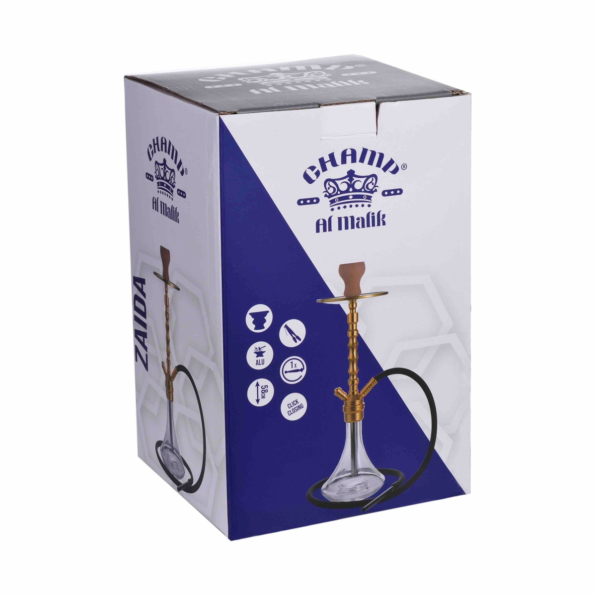 Shisha Zaida - 580mm - Perlmutt / Gold kaufen bei rauchwerk.ch