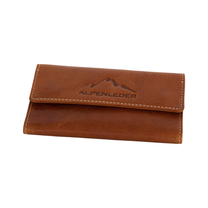 Alpenleder Barhtl Tabaktasche in Cognac aus Leder