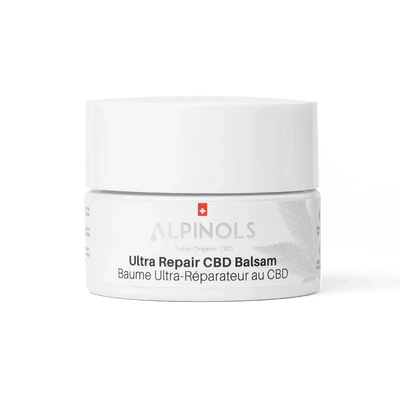 Frontansicht des Alpinols CBD Balsams 50 ml
