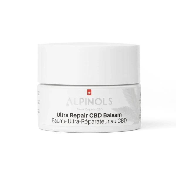 Frontansicht des Alpinols CBD Balsams 50 ml
