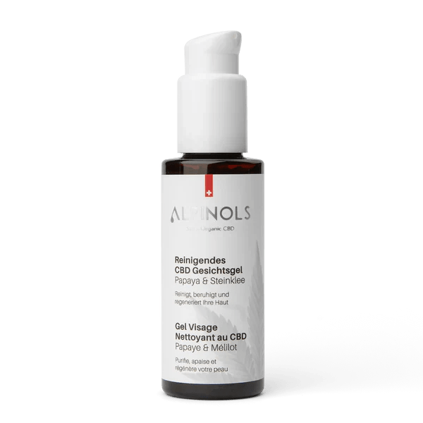 Alpinols CBD Gesichtsgel mit Papaya und Steinklee 100 ml
