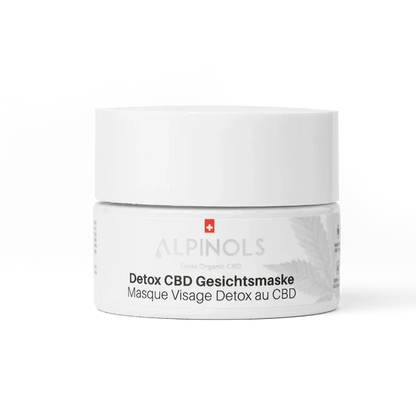 Frontansicht der Alpinols CBD Gesichtsmaske 50 ml