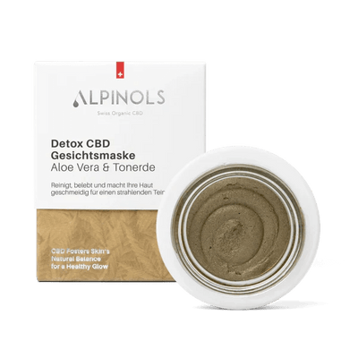 Alpinols CBD Gesichtsmaske mit Aloe Vera und Heilerde 50 ml