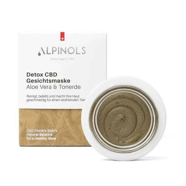 Alpinols CBD Gesichtsmaske mit Aloe Vera und Heilerde 50 ml