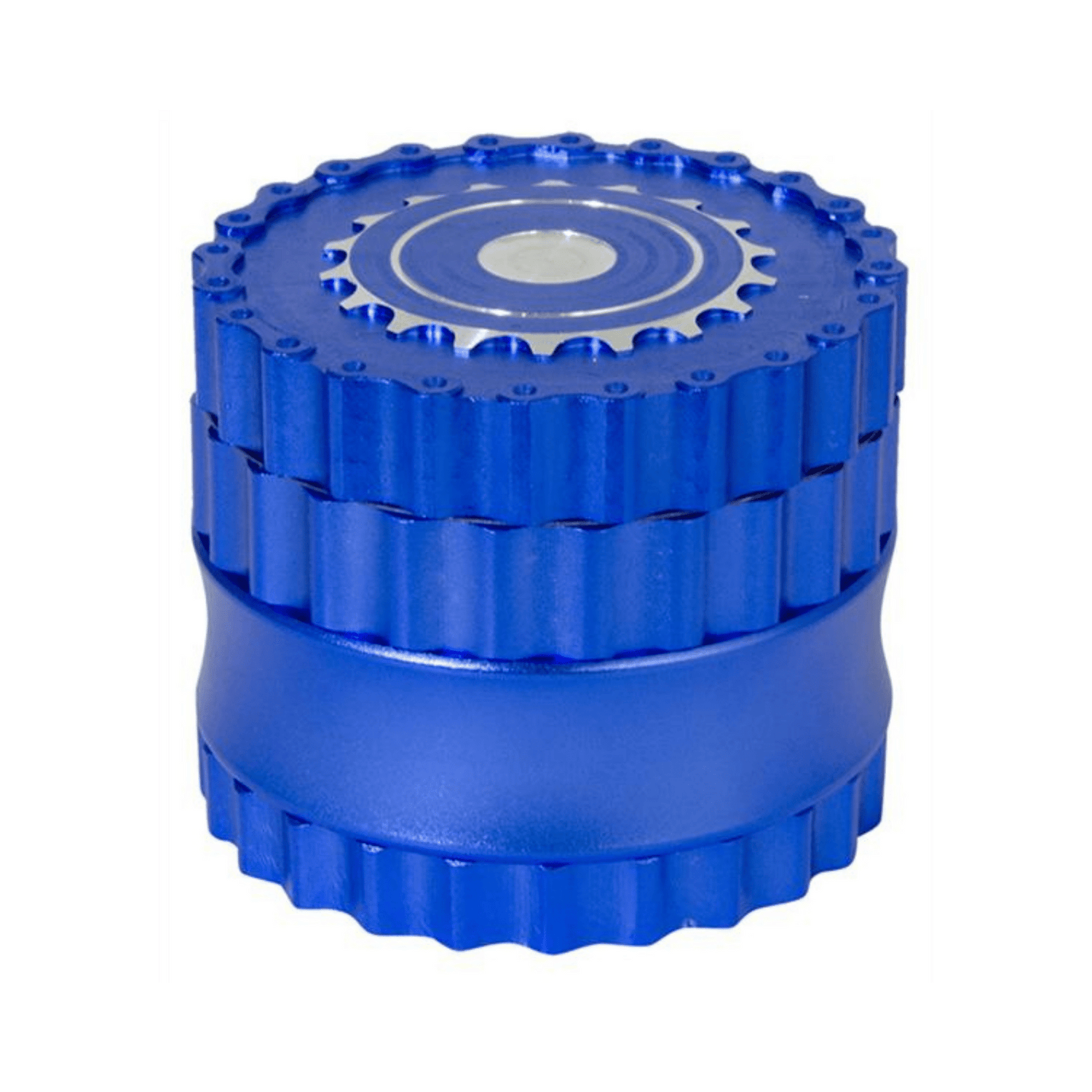 Alu Chain Aluminium Grinder 62mm blau, 6-teilig