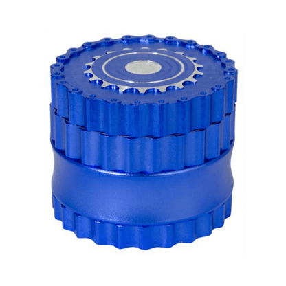 Alu Chain Aluminium Grinder 62mm blau, 6-teilig