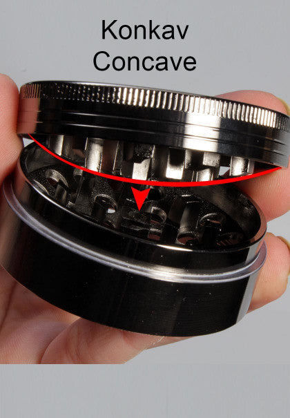 Blackleaf Alu-Grinder konkav anodisiert, 4-teilig, 40 mm