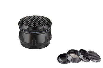 Dreamliner Alu Grinder in Schwarz, 4-teilig, 63 mm