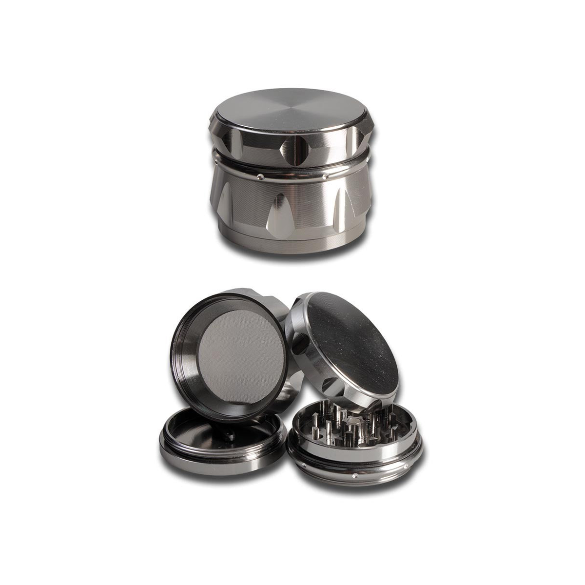 Blackleaf Alu-Grinder Crown, 4-teilig, 53 mm