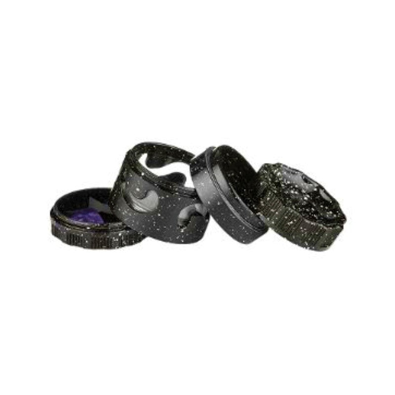 Alu-Grinder, leuchtet im Dunkeln, 4-teilig, 62 mm – Kräutermühle