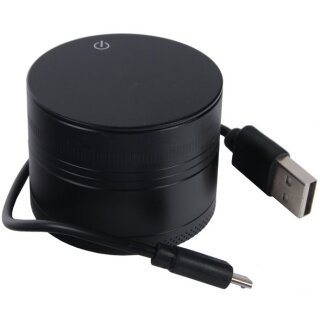 Alu Schwarz USB Feuerzeug - 50mm - 3 Layers kaufen bei rauchwerk.ch