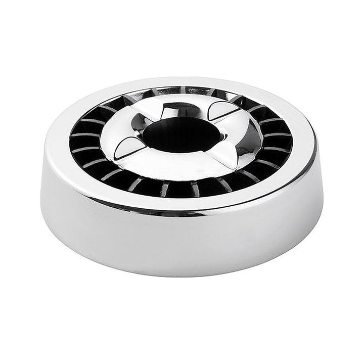 Cendrier Smokeless chromé, 13 cm de diamètre