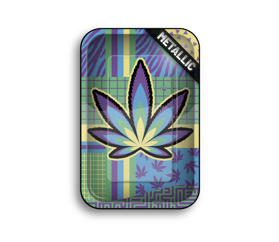 FireFlow Rolling Tray M «Small Leaves 36 2/4» 27.5 × 17.5 cm (4 Stk.)