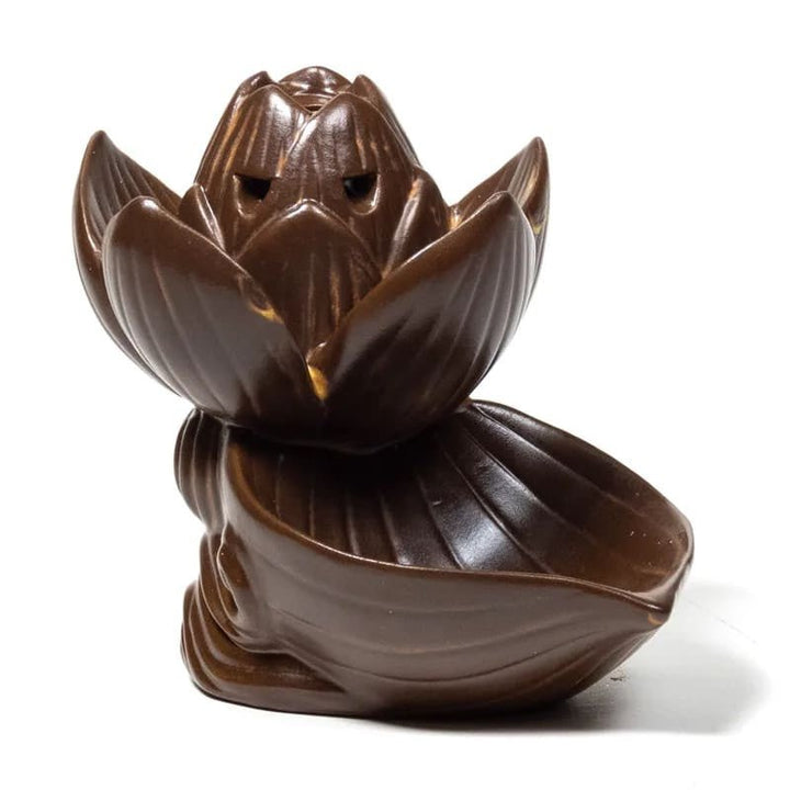 Keramik Rückfluss Räucherschale Lotus zweite Produktansicht