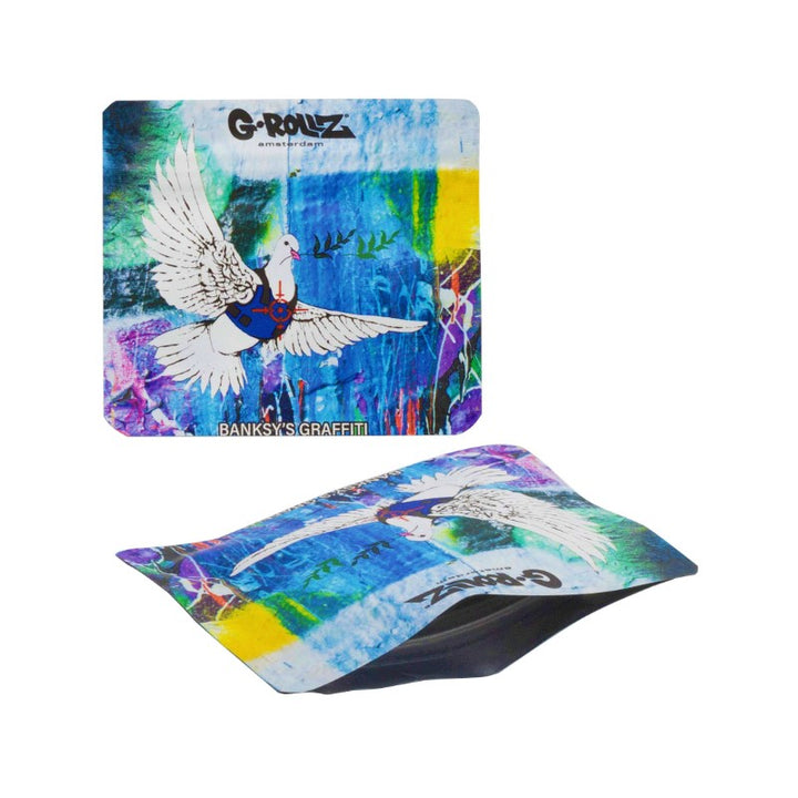 G-Rollz Banksy Bag Bulletproof Dove – Aufbewahrungsbeutel, 9 x 8 cm