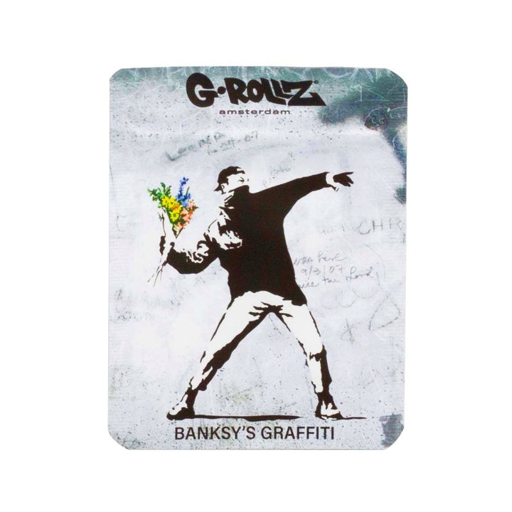 G-Rollz Banksy Bag Flower Thrower – Aufbewahrungsbeutel, 6.5 x 8.5 cm