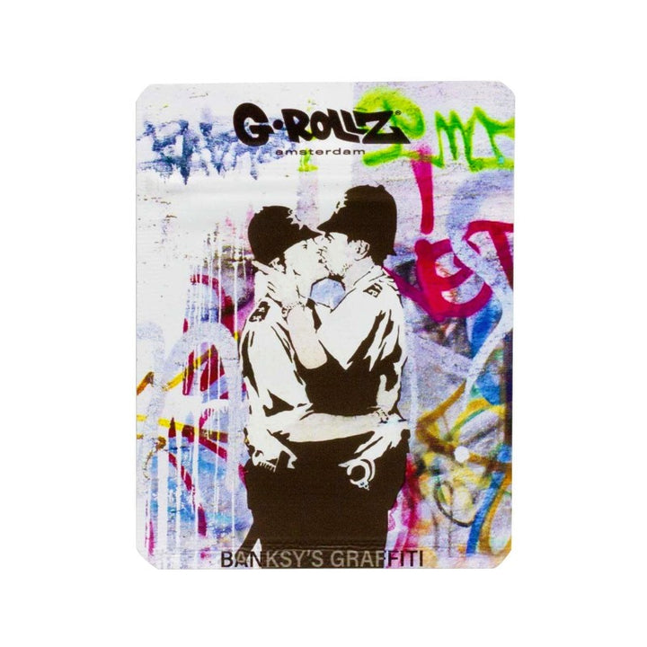 G-Rollz Banksy Bag Kissing Coppers – Aufbewahrungsbeutel, 6.5 x 8.5 cm
