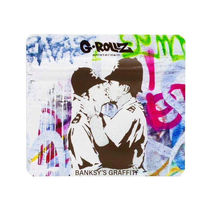 G-Rollz Banksy Bag Kissing Coppers – Aufbewahrungsbeutel, 9 x 8 cm